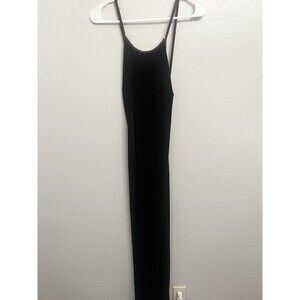 Vintage 90s Y2K Rampage Purple Whimsygoth Floral Velvet Long Dress Slip Fairy
